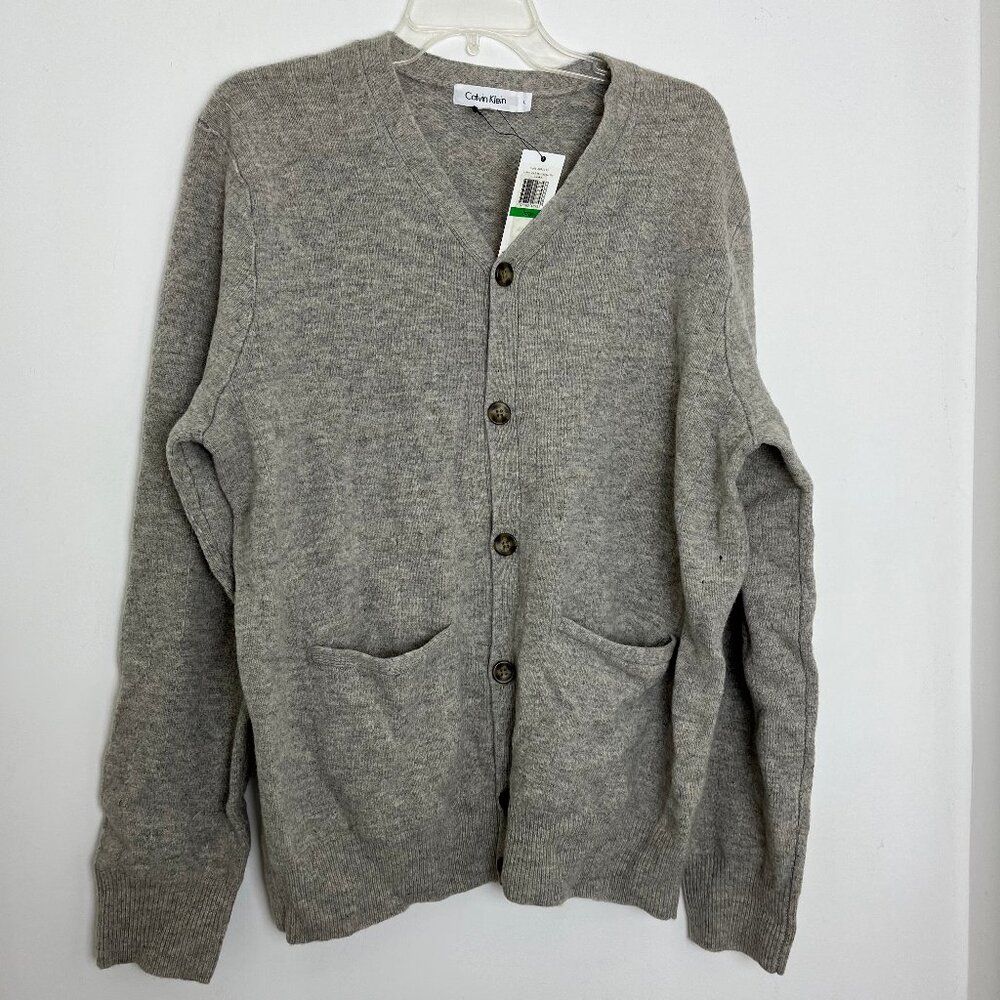 Calvin Klein Mens Cardigan Sweater L